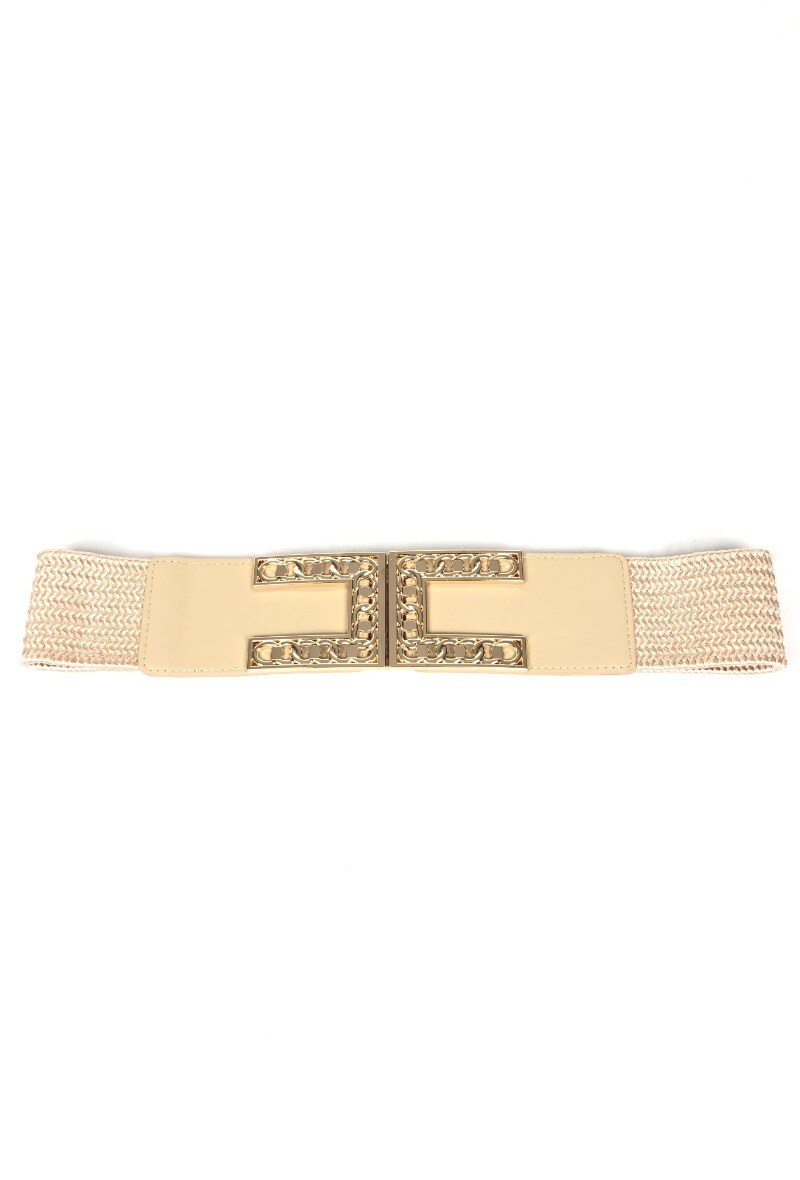 Wholesaler Lidy's - Braided belt with double C clasp