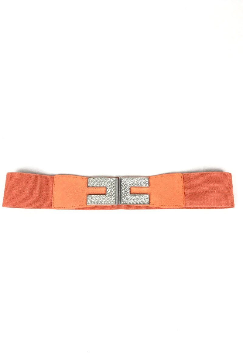 Wholesaler Lidy's - Elastic belt with double C rhinestone buckle