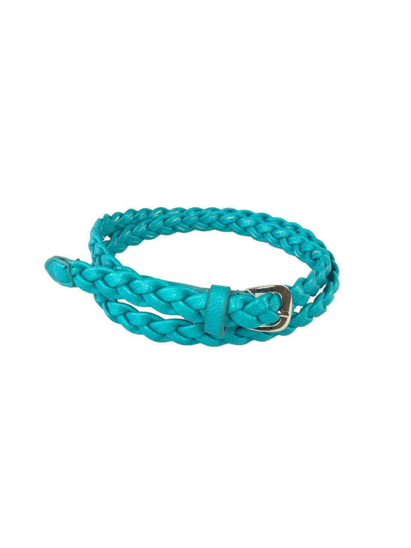 Grossiste Lidy's - Ceinture fine tressée avec boucle argentée