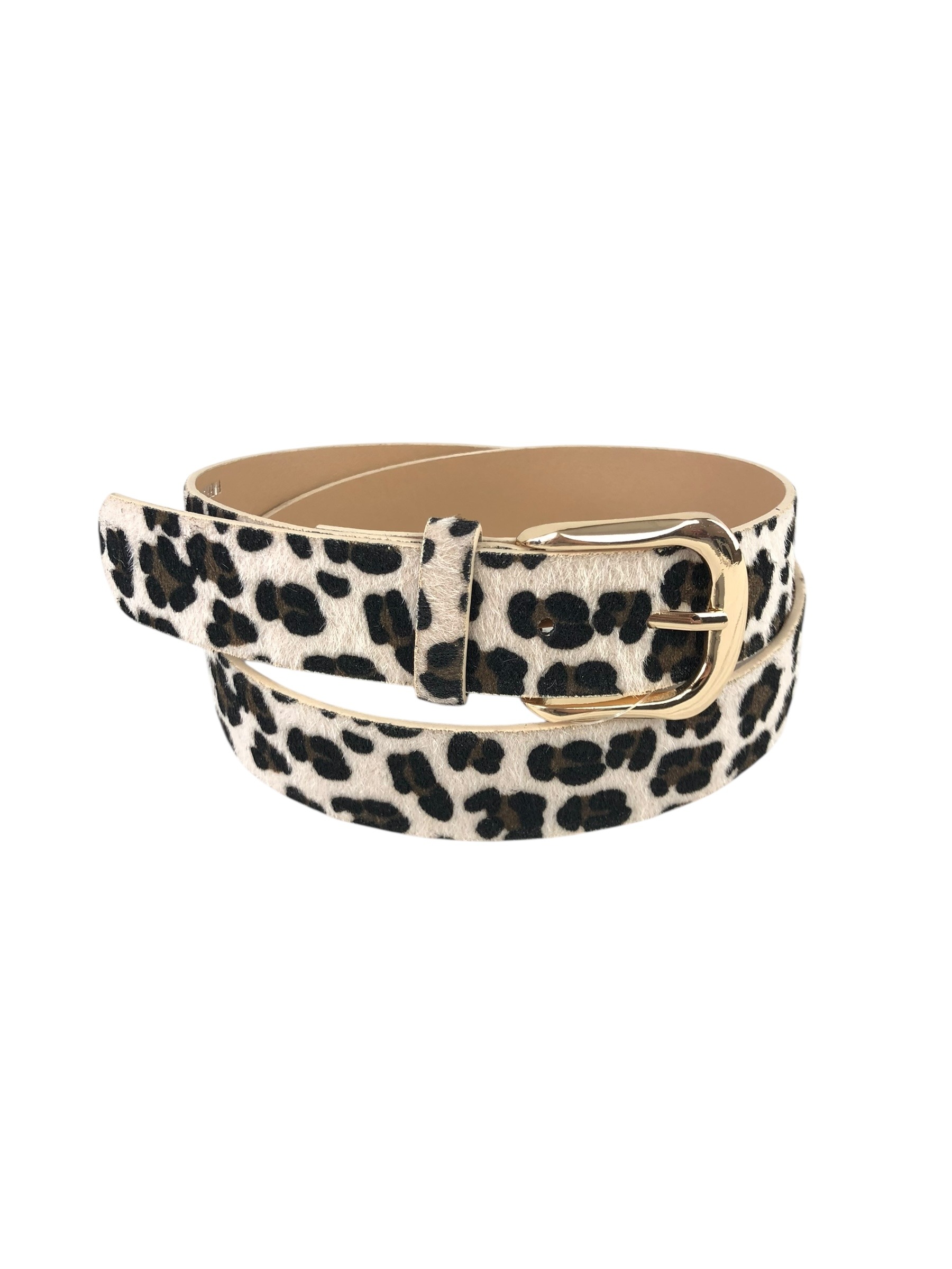 Grossiste Lidy's - Ceinture leopard boucle doré