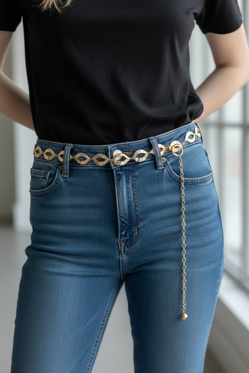 Wholesaler Lidy's - Metal chain with pattern