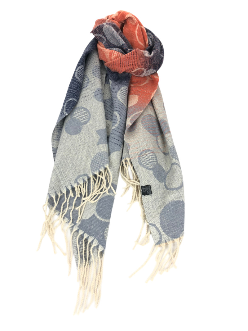 Grossiste Lidy's - Echarpe multicolore fantaisie avec motifs