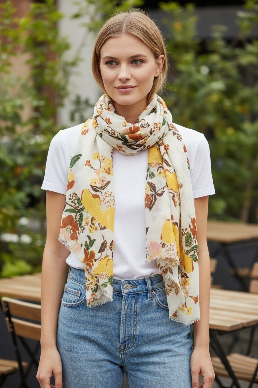 Wholesaler Lidy's - Floral Print Scarf