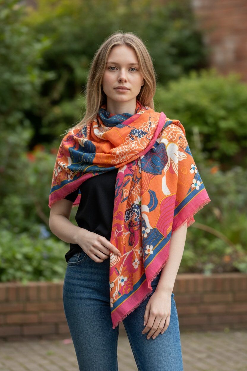 Wholesaler Lidy's - Floral Print Scarf