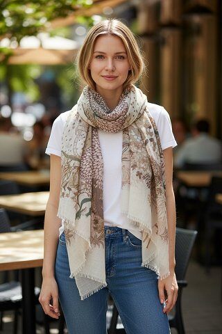 Grossiste Lidy's - Foulard imprimé doux et léger