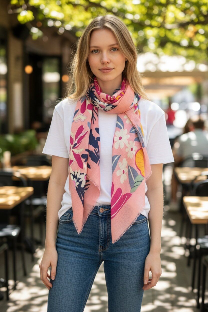 Wholesaler Lidy's - Floral Print Scarf