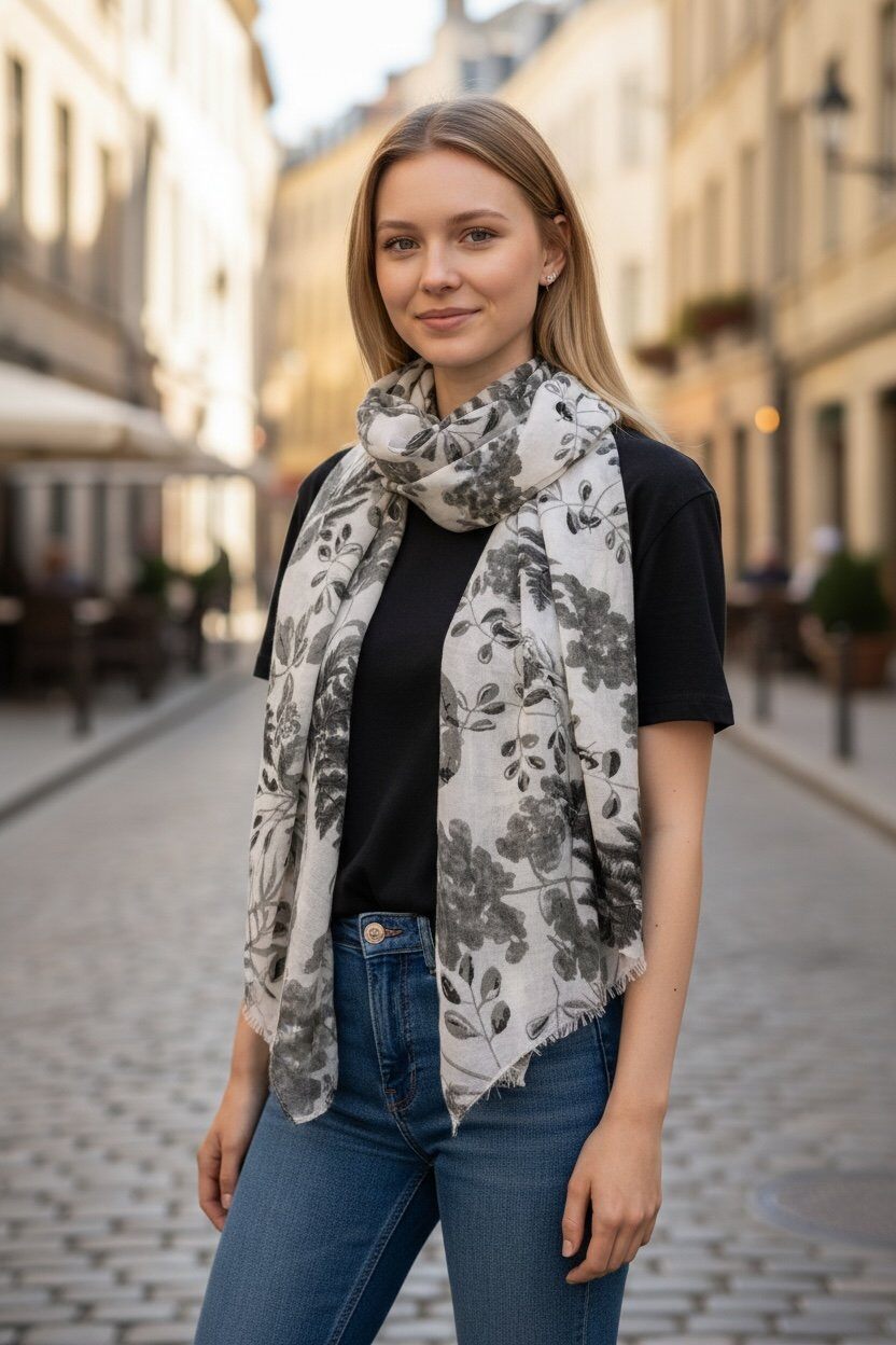Wholesaler Lidy's - Floral Print Scarf