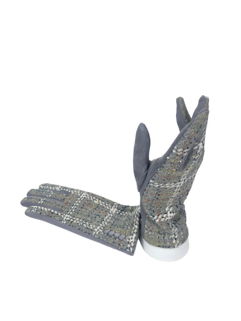Grossiste Lidy's - Gants tactile fantaisie à carreaux