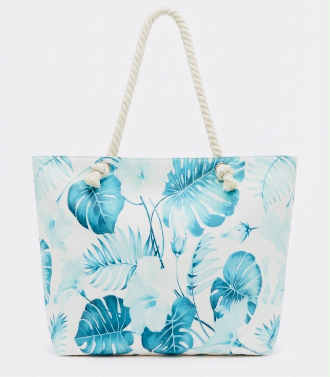 Wholesaler Lili à la plage - Blue palm tree beach bag