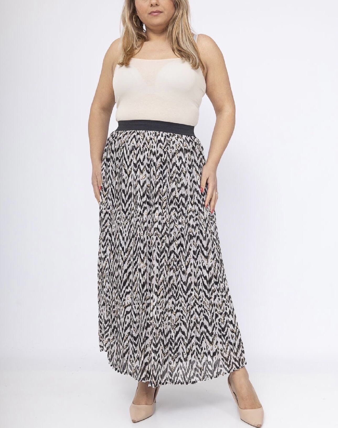 Wholesaler Lilie Plus - Long skirts with print plus size LXL XLXXL
