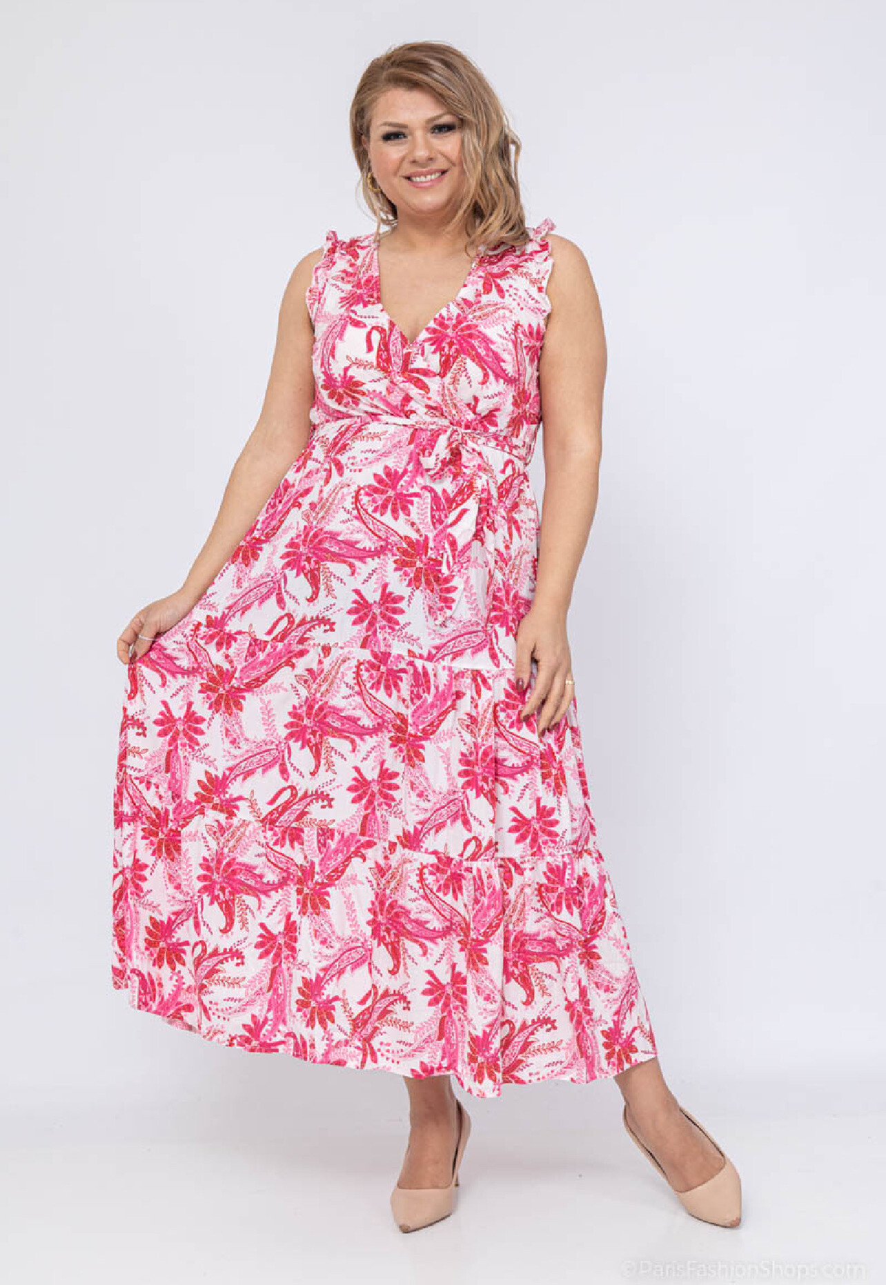 Wholesaler Lilie Plus - plus size printed long dresses