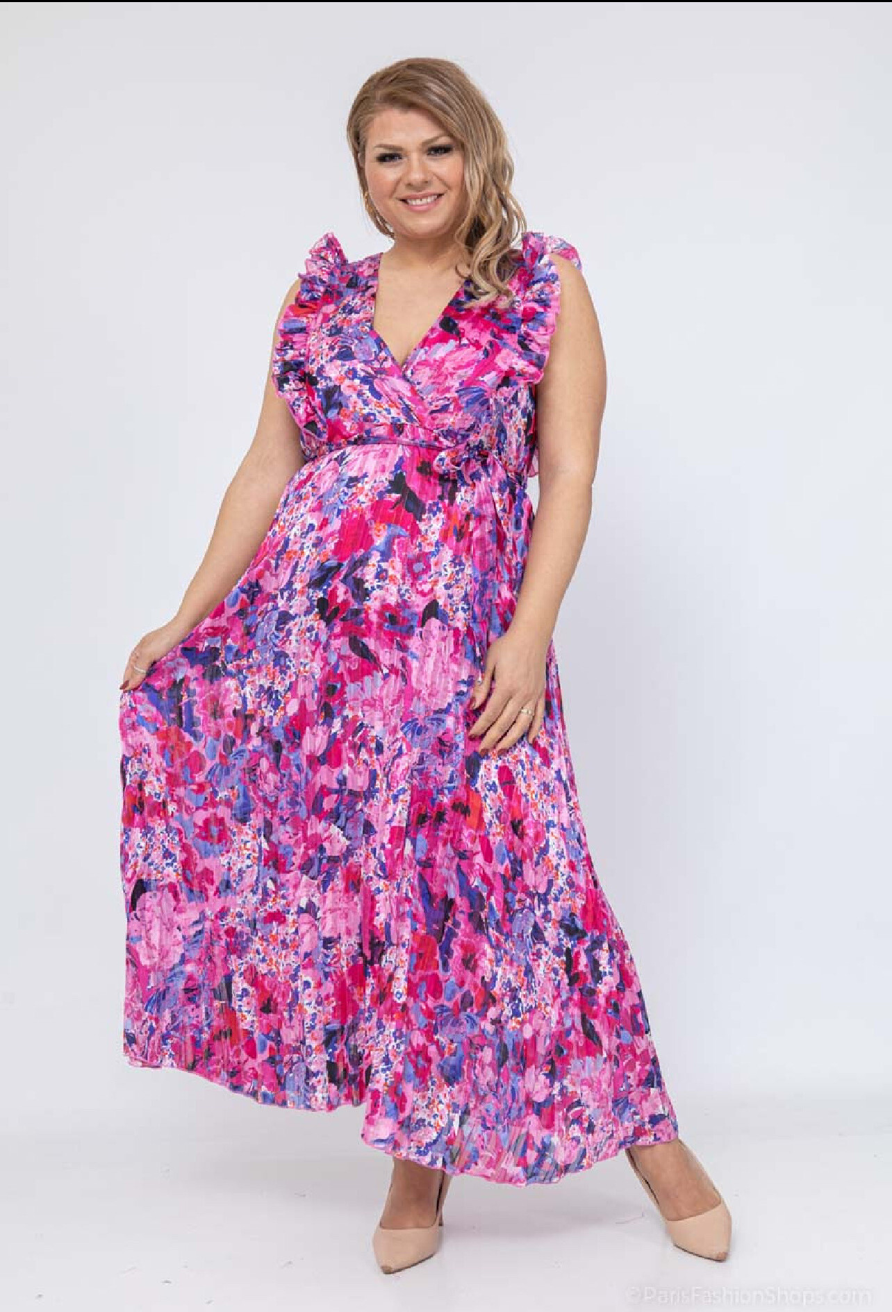 Wholesaler Lilie Plus - plus size printed long dresses