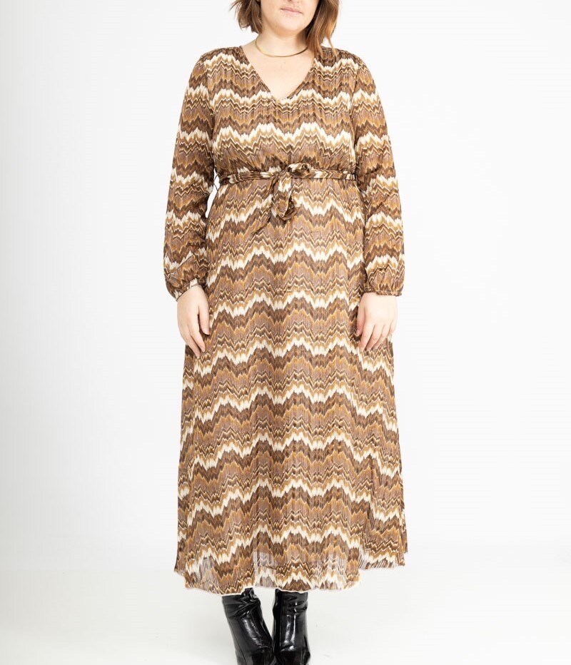 Mayorista Lilie Plus - Vestido largo con estampado talla grande lxl xlxxl