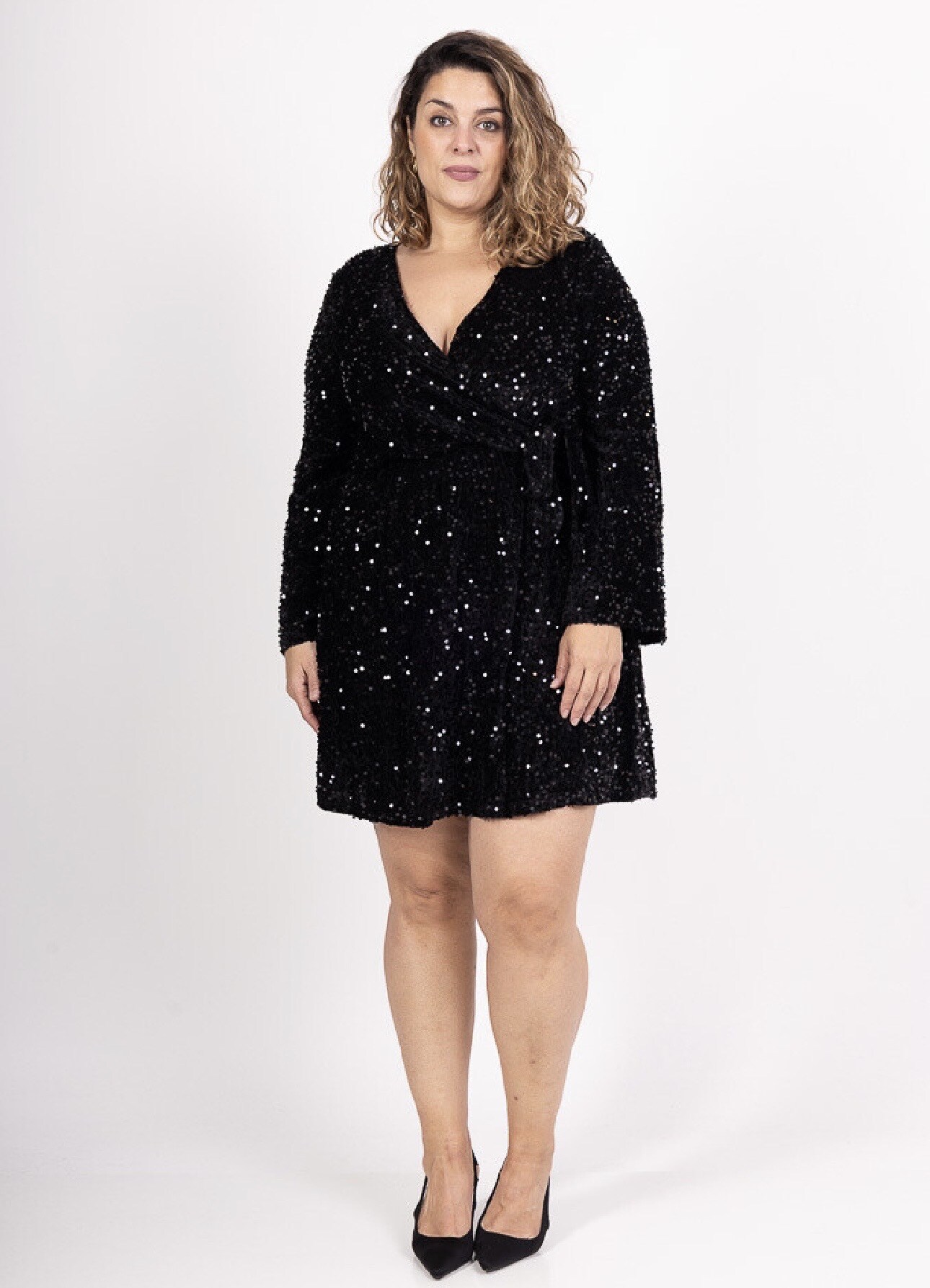 Wholesaler Lilie Plus - Plus size sequin dress