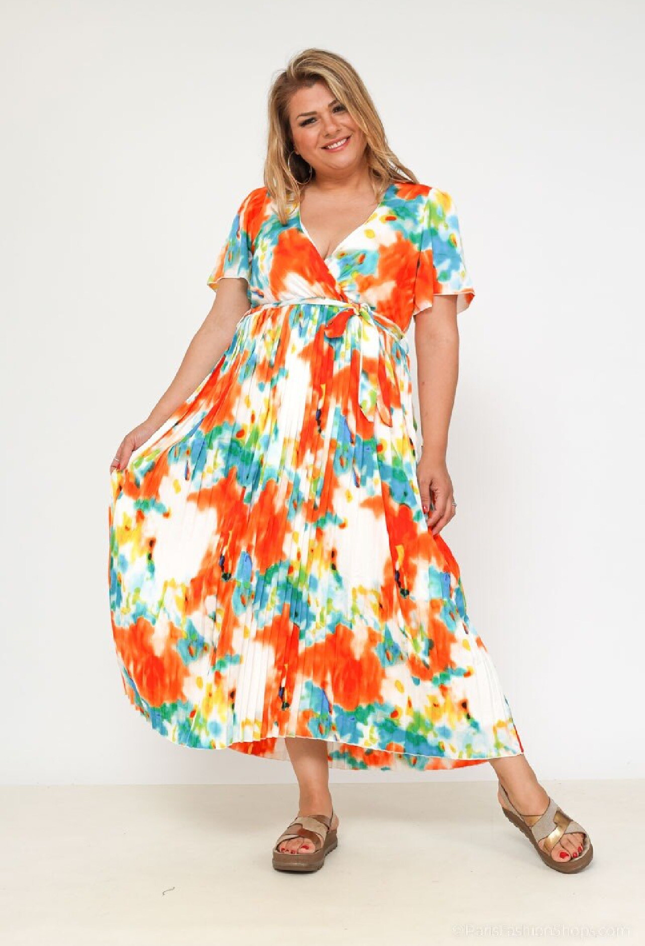 Wholesaler Lilie Plus - Printed dress big size