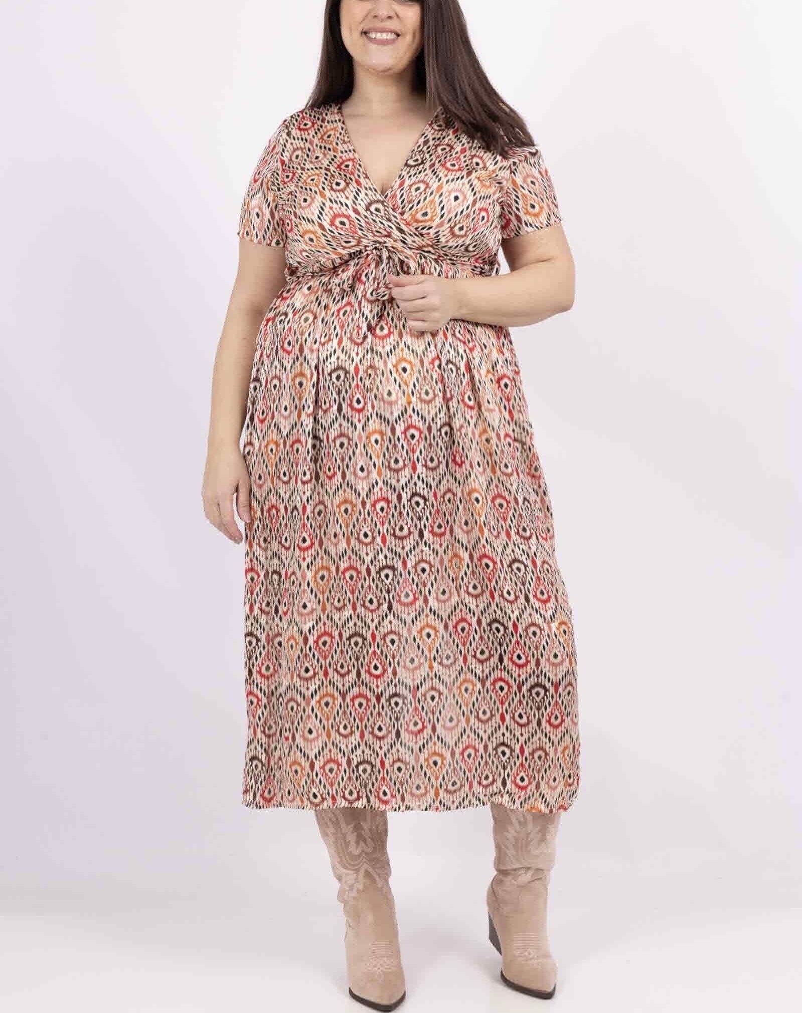 Wholesaler Lilie Plus - Long dress with print plus size LXL XLXXL