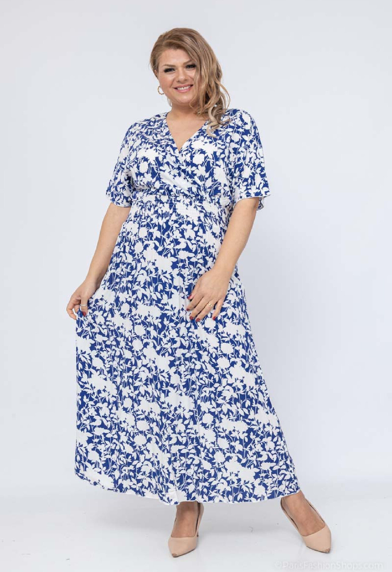 Grossiste Lilie Plus - robe long en coton