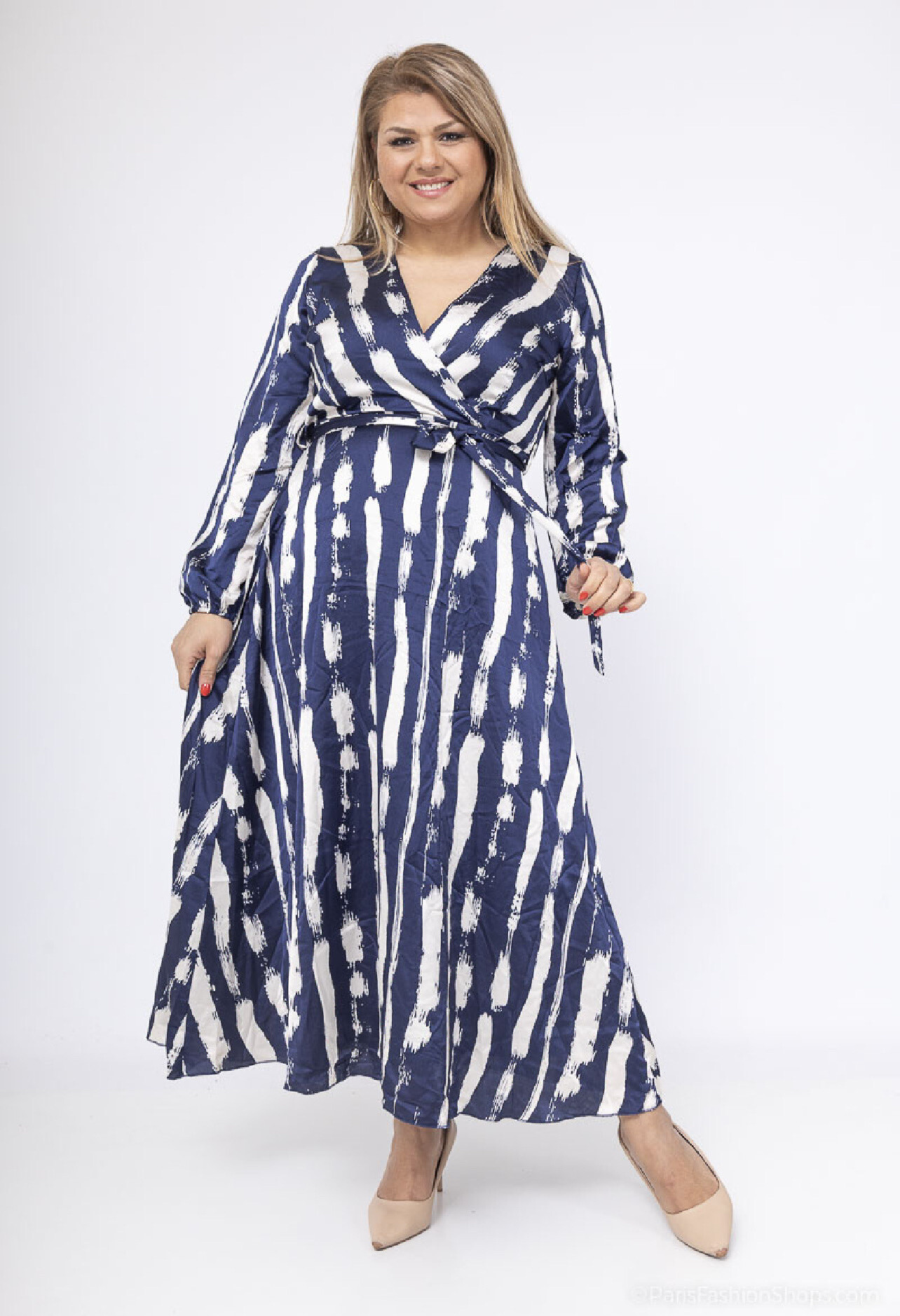 Wholesaler Lilie Plus - Plus size printed long dresses