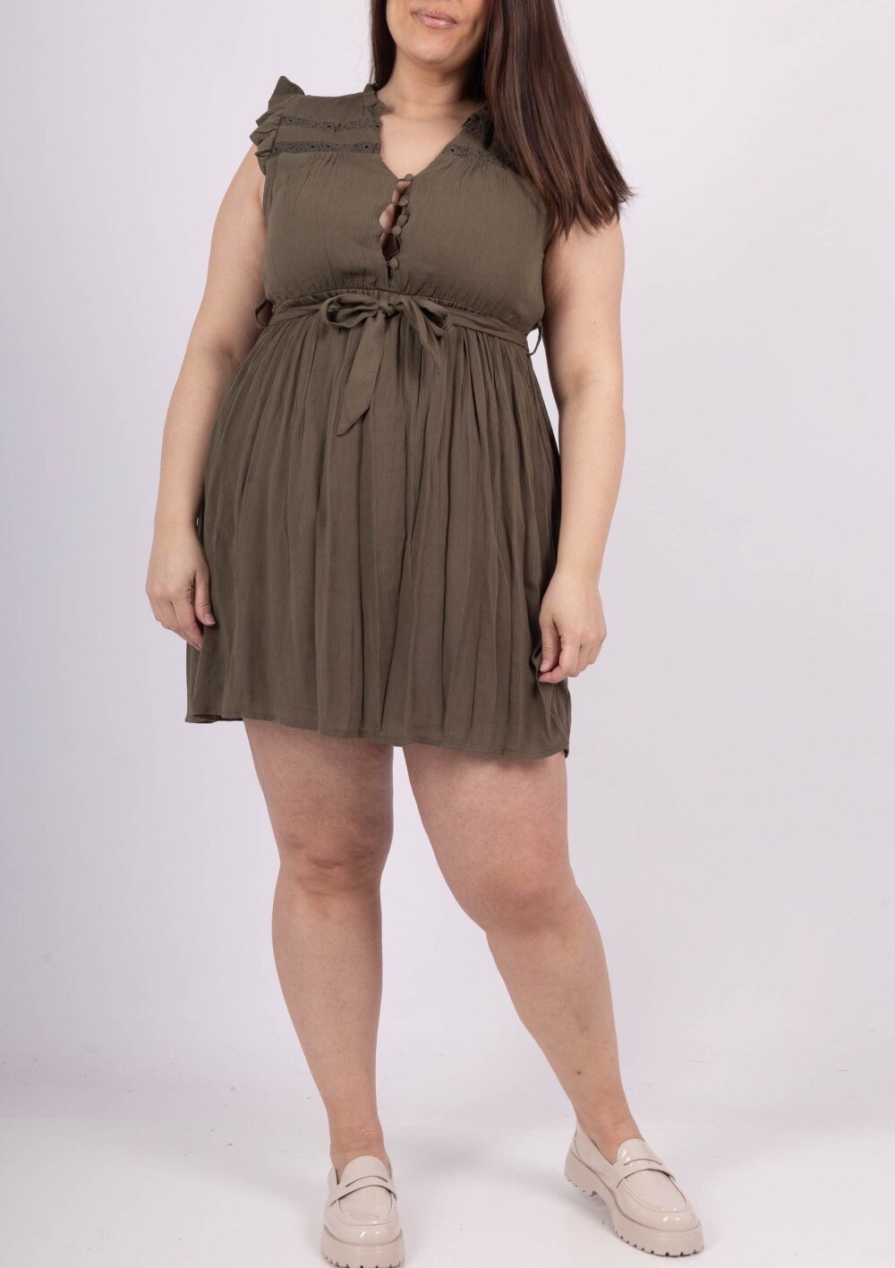 Grossista Lilie Plus - abito corto bohemien taglia grande lxl xlxxl