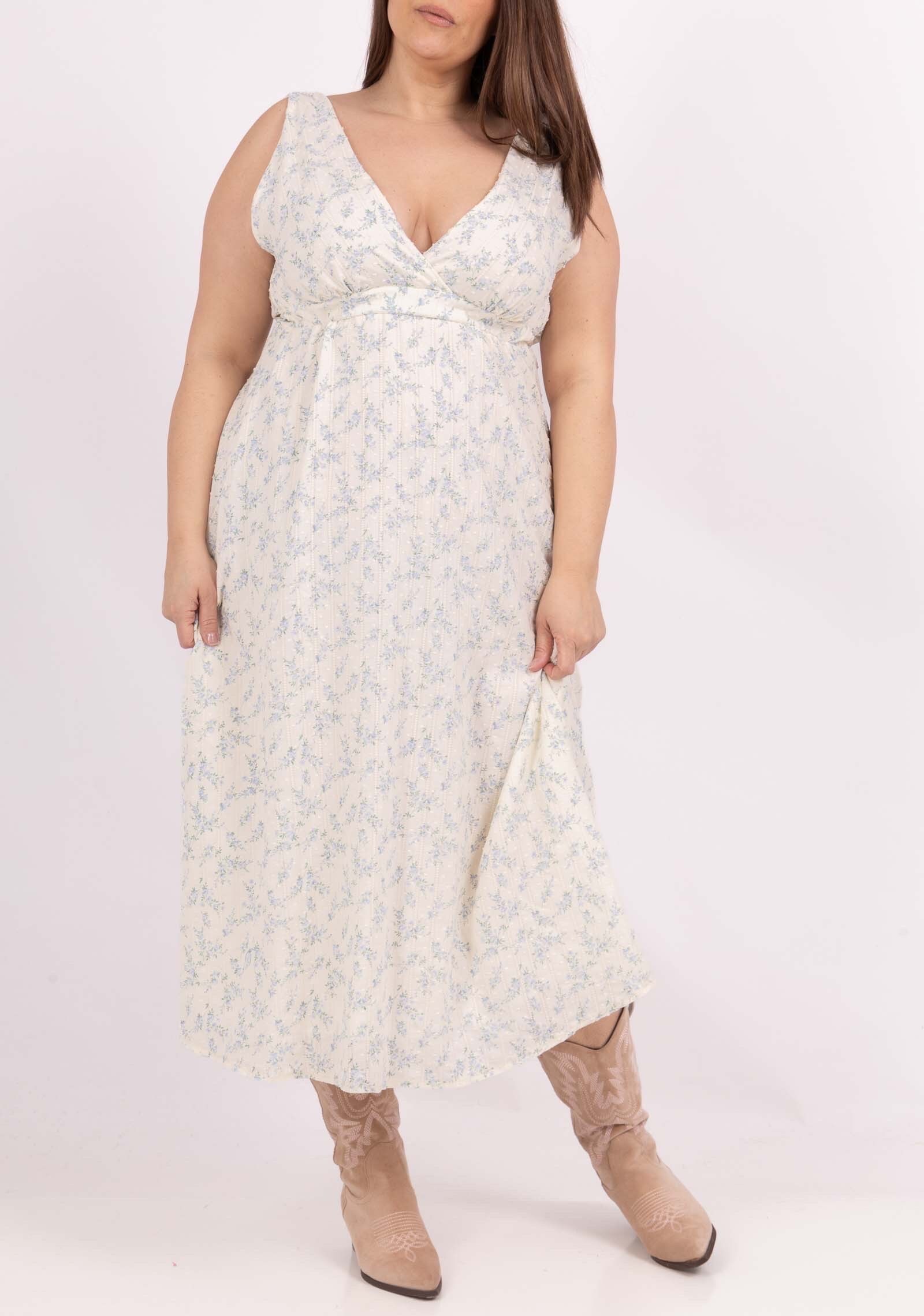 Grossista Lilie Plus - Abito lungo boho taglia grande lxl xlxxl