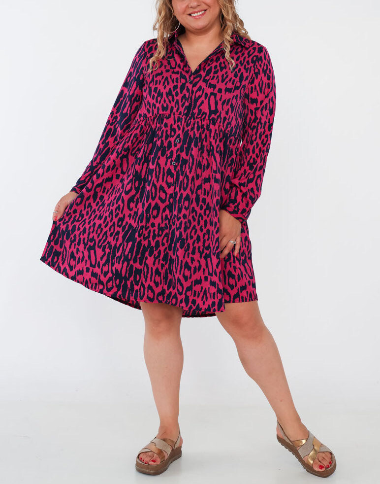 Wholesaler Lilie Plus - Short dress with print plus size LXL XLXXL