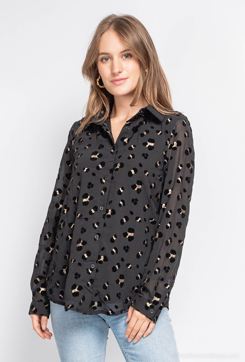 Grossista Lilie Rose - Camicia a stampa leopardata