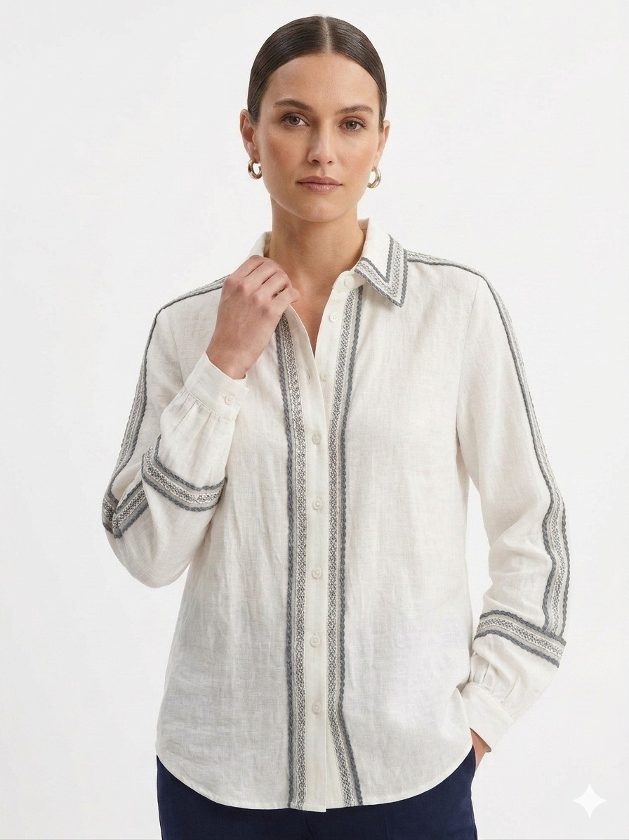 Grossiste Lilie Rose - Chemise fluide à manches longues