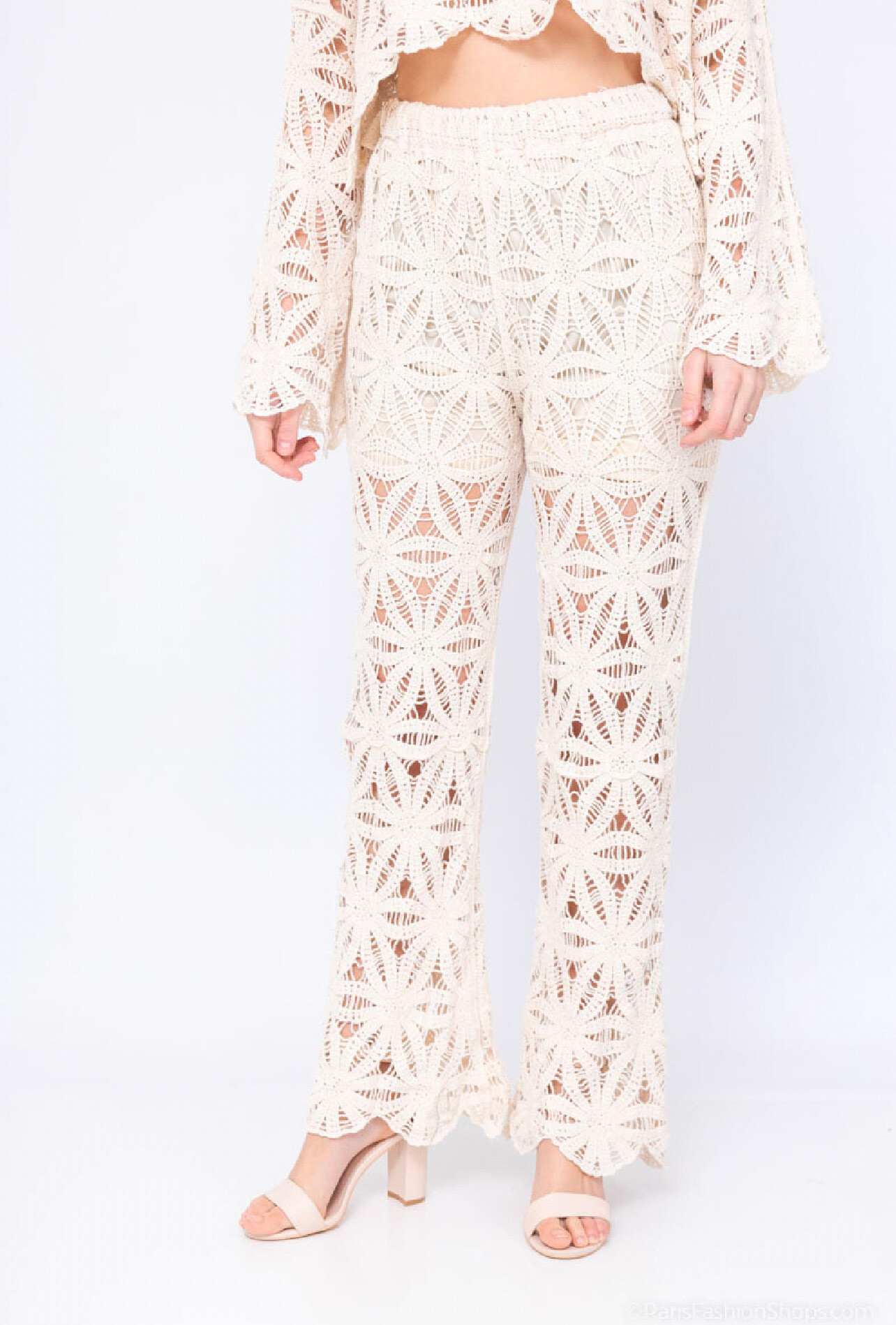 Grossista Lilie Rose - Pantaloni all'uncinetto con motivo geometrico