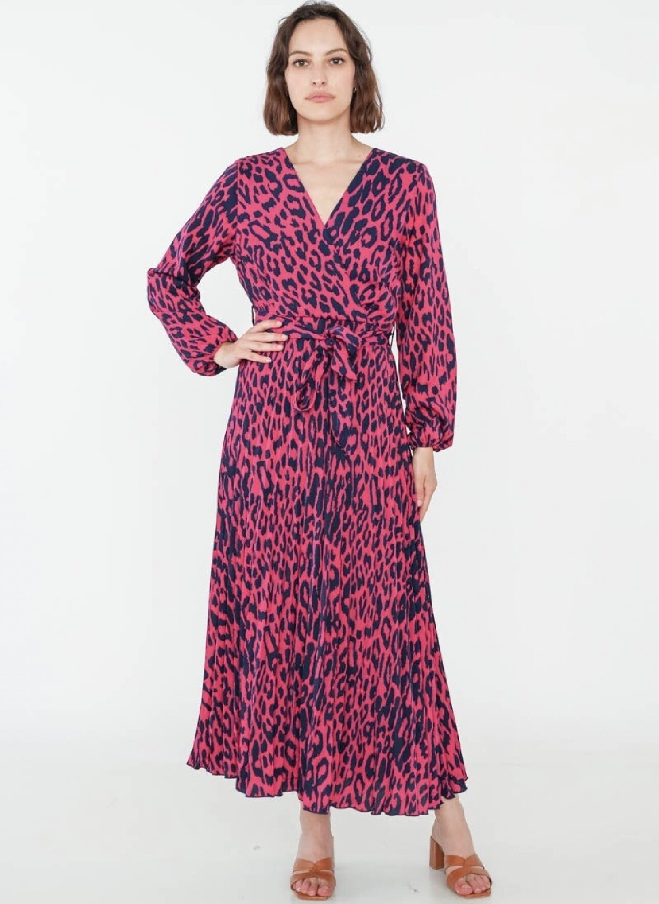 Großhändler Lilie Rose - Langes bedrucktes Kleid