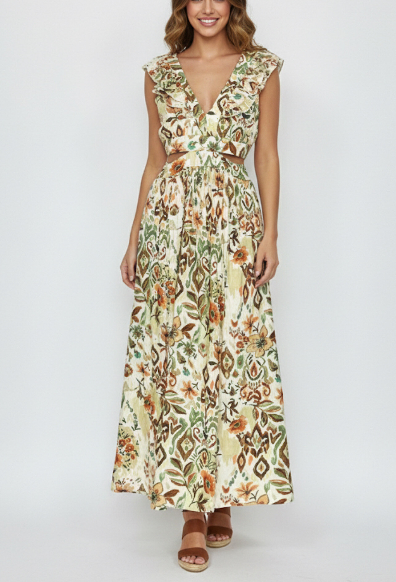 Long cotton-polyester dresses, perfect for spring/summer, light and elegant, made in China.