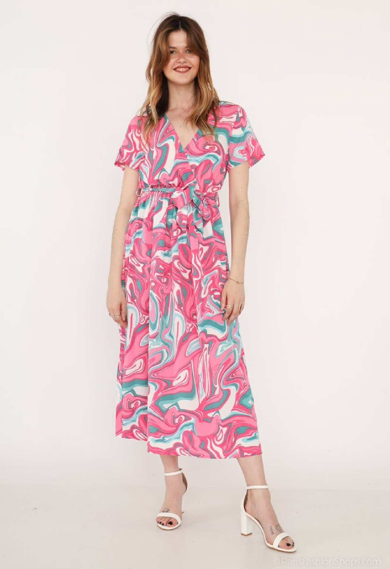 Wholesaler Lilie Rose - Long print dress