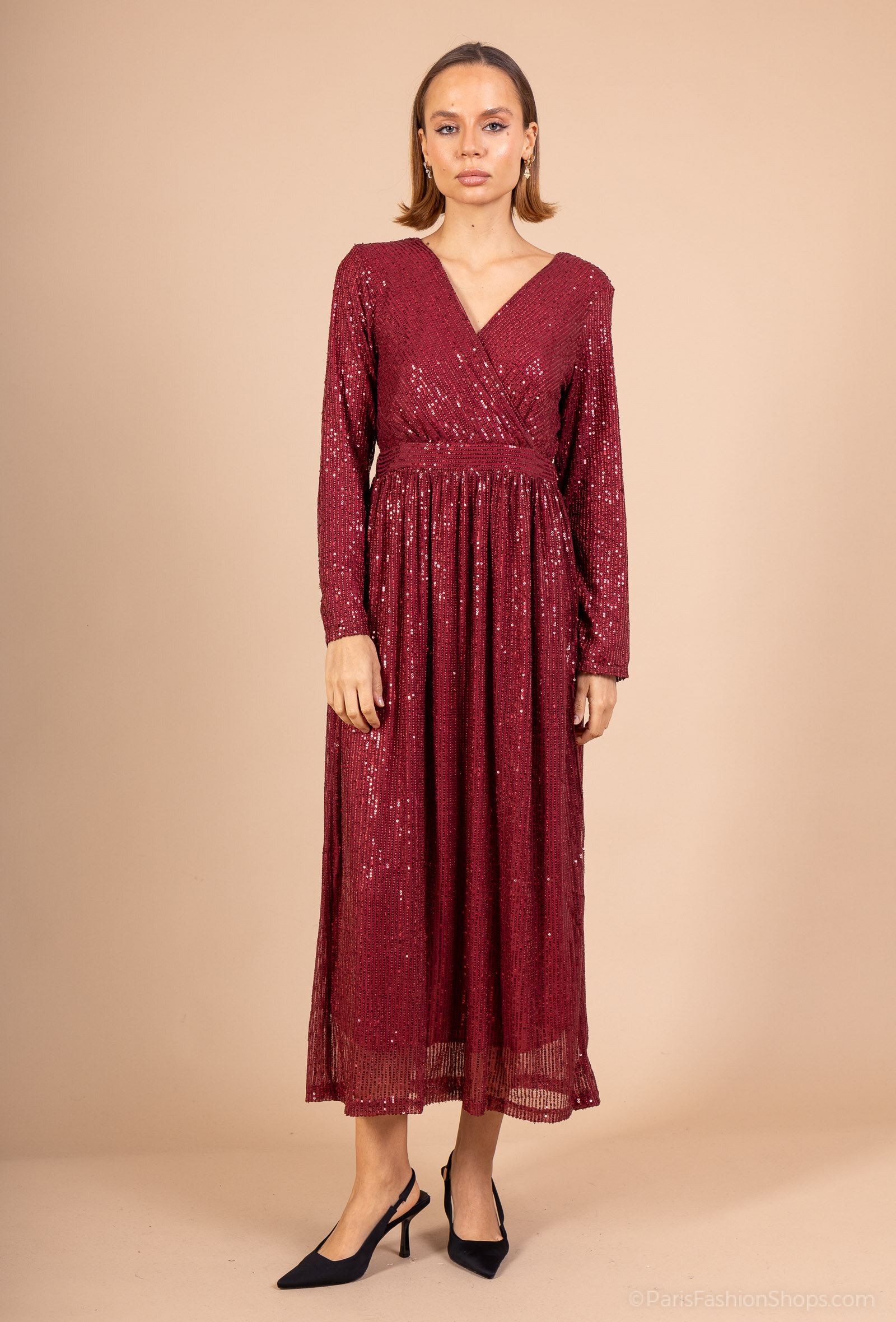 Wholesaler Lilie Rose - Long sequin dresses