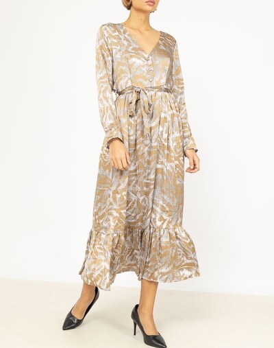 Großhändler Lilie Rose - langes Kleid mit Druck Großhändler Lilie Rose - langes Kleid mit Druck
