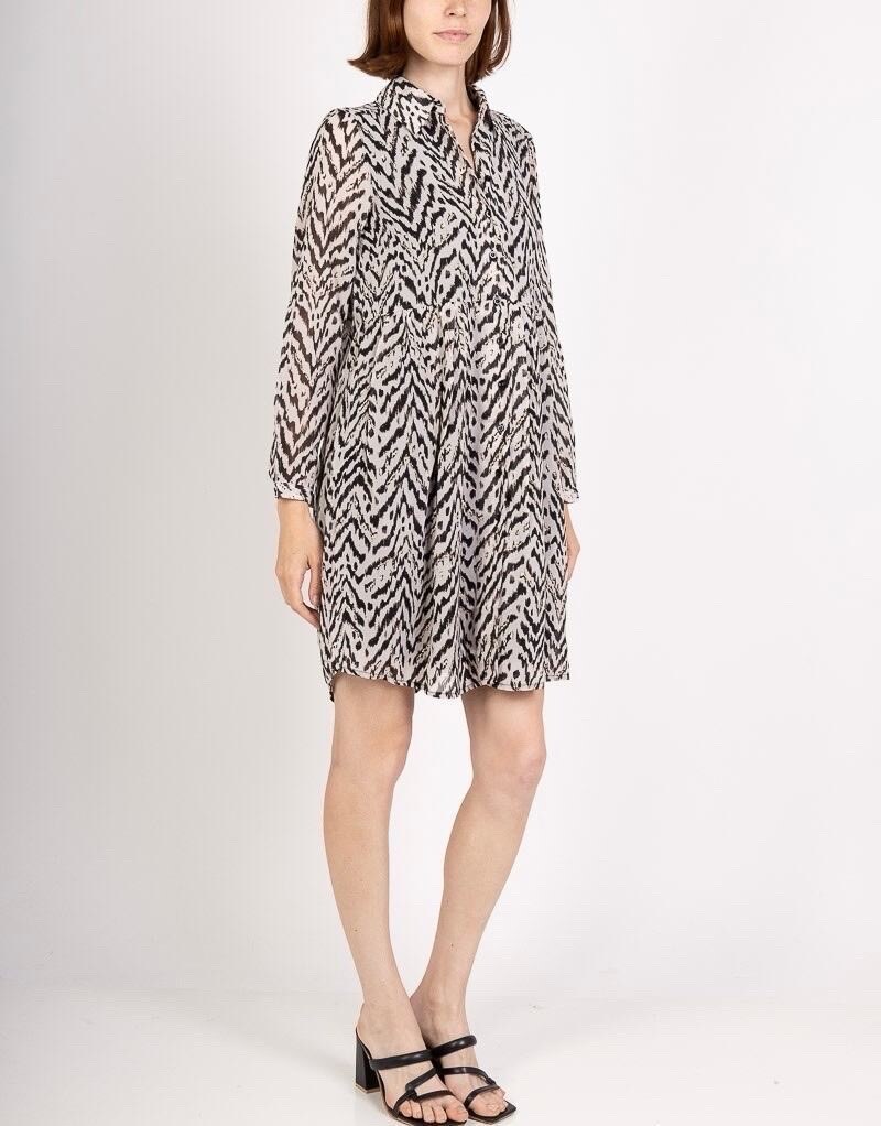 Grossiste Lilie Rose - Robe courte avec imprime
