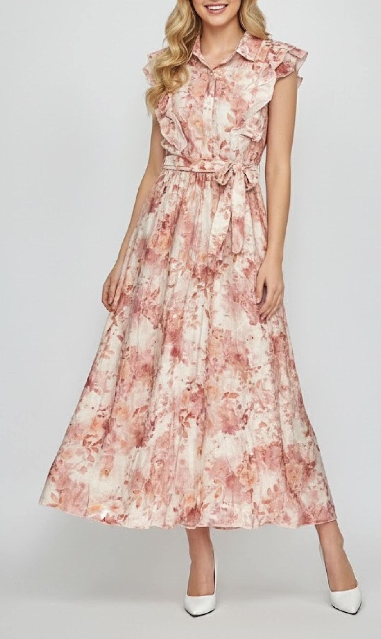 Lightweight maxi dress, perfect for summer 2026, made of cotton (80%) and polyester (20%) for optimal comfort, origin CN.