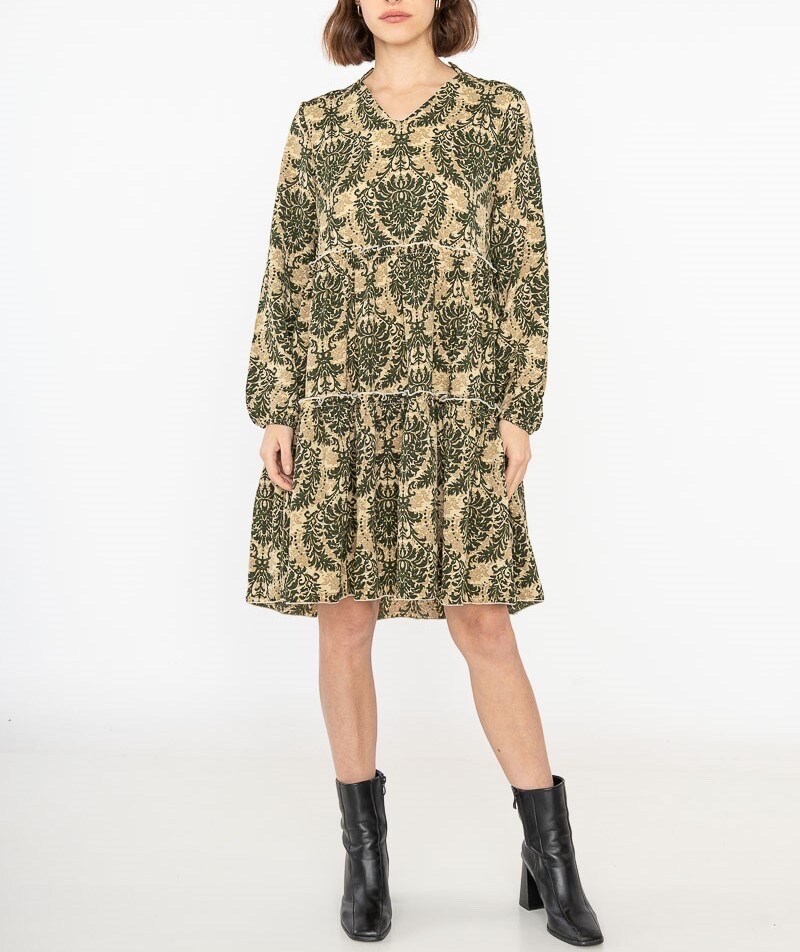Grossiste Lilie Rose - Robe courte avec imprime