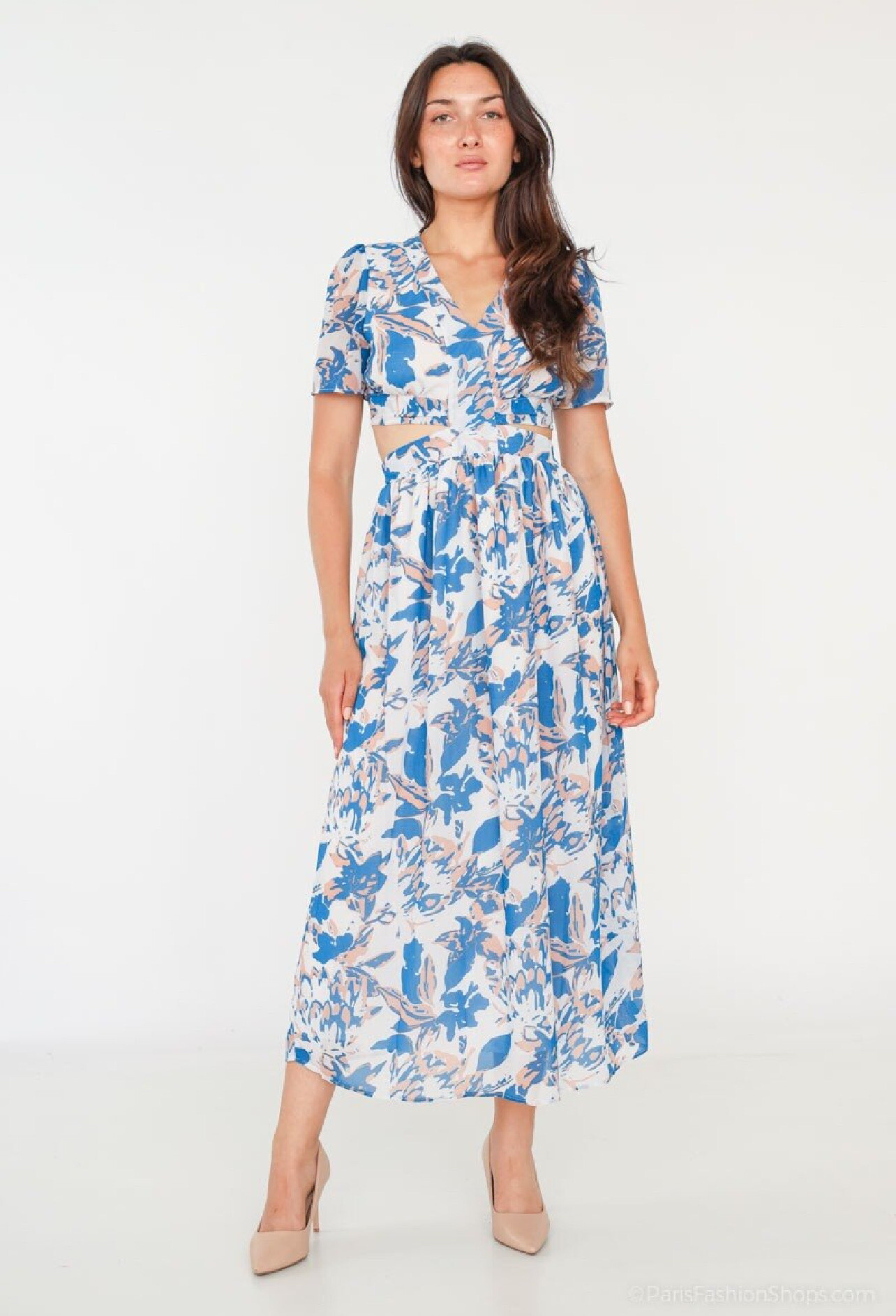 Wholesaler Lilie Rose - Robe longue à imprimé
