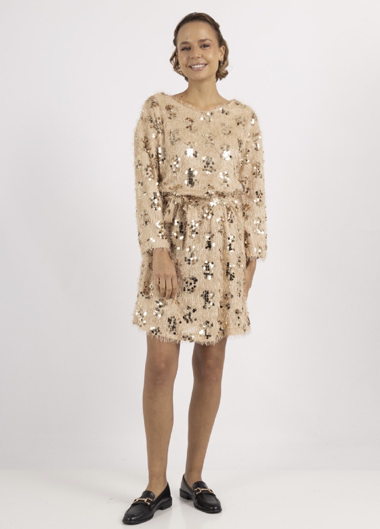 Wholesaler Lilie Rose - Evening dress with sequins
