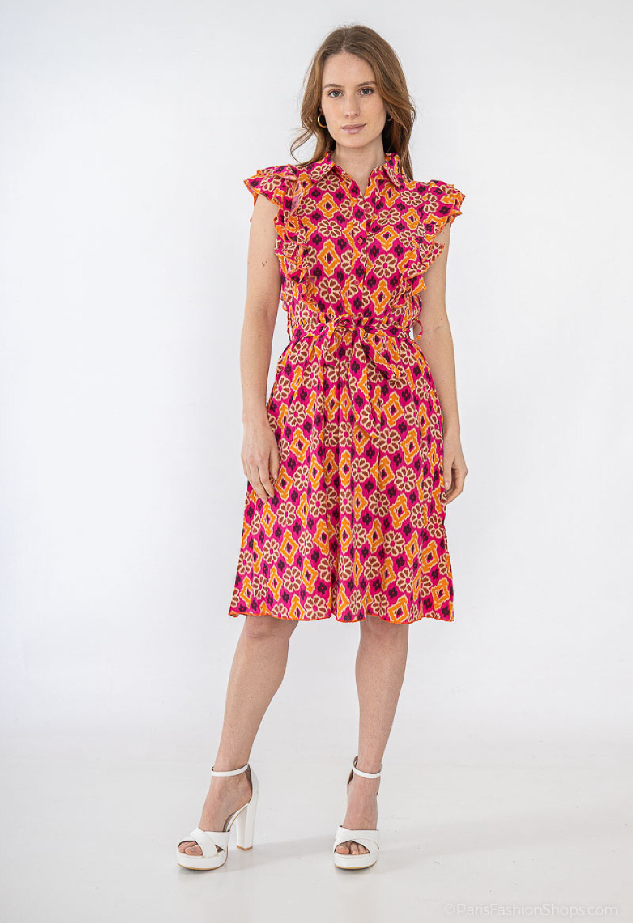Mayorista Lilie Rose - vestido corto estampado