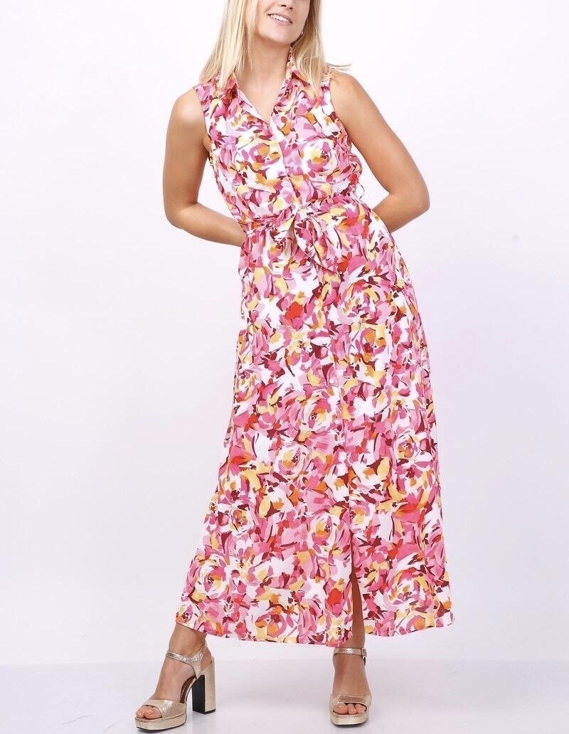 Großhändler Lilie Rose - Langes Kleid mit Druck