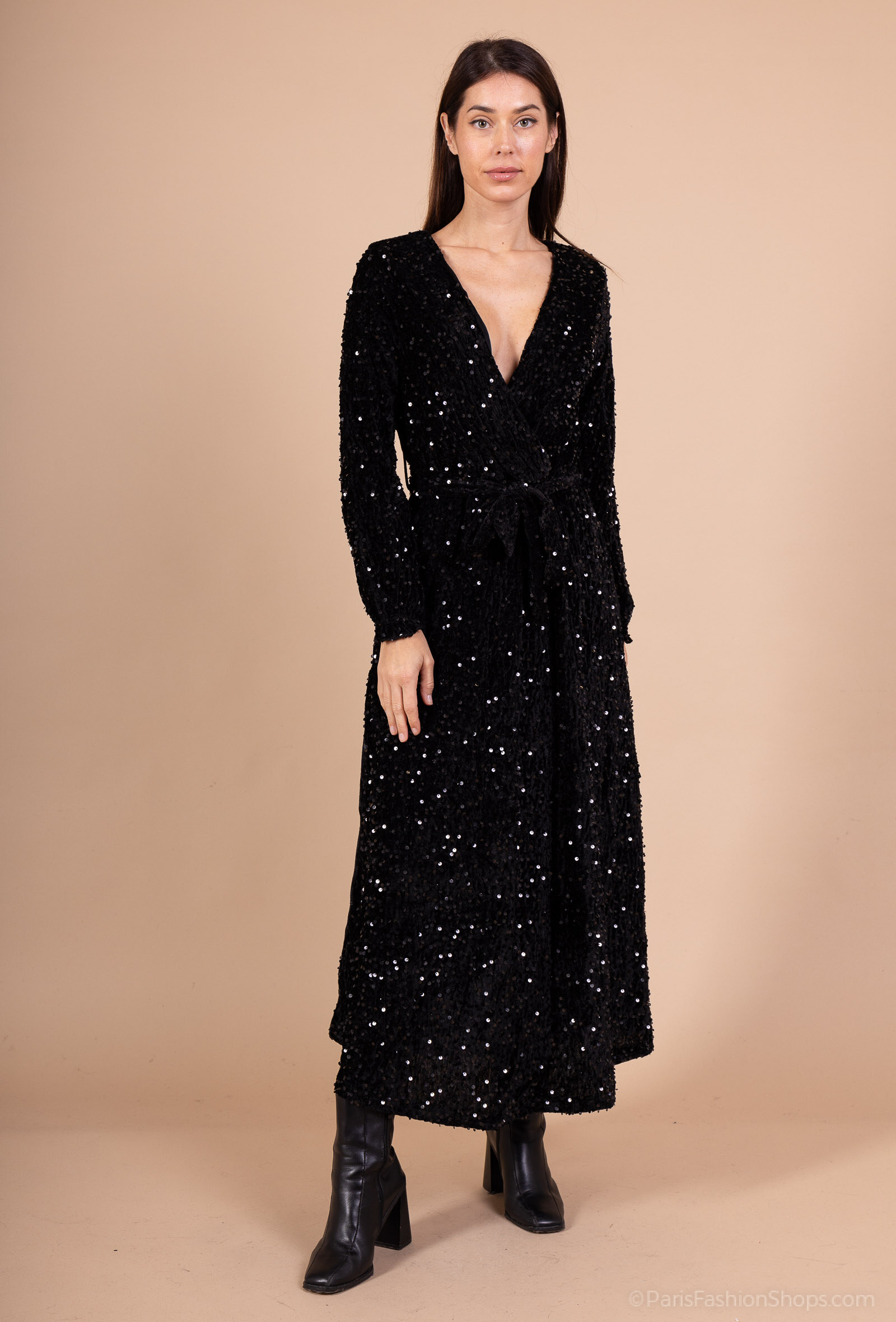 Wholesaler Lilie Rose - Long sequin dresses