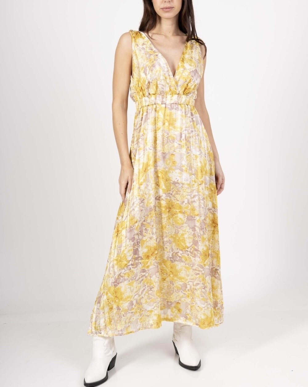 Grossiste Lilie Rose - Robe longue avec imprime