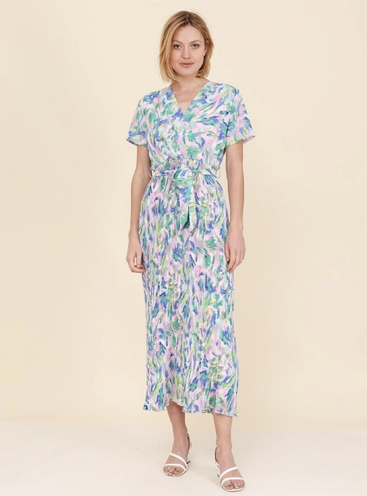 Großhändler Lilie Rose - Langes Kleid mit Druck