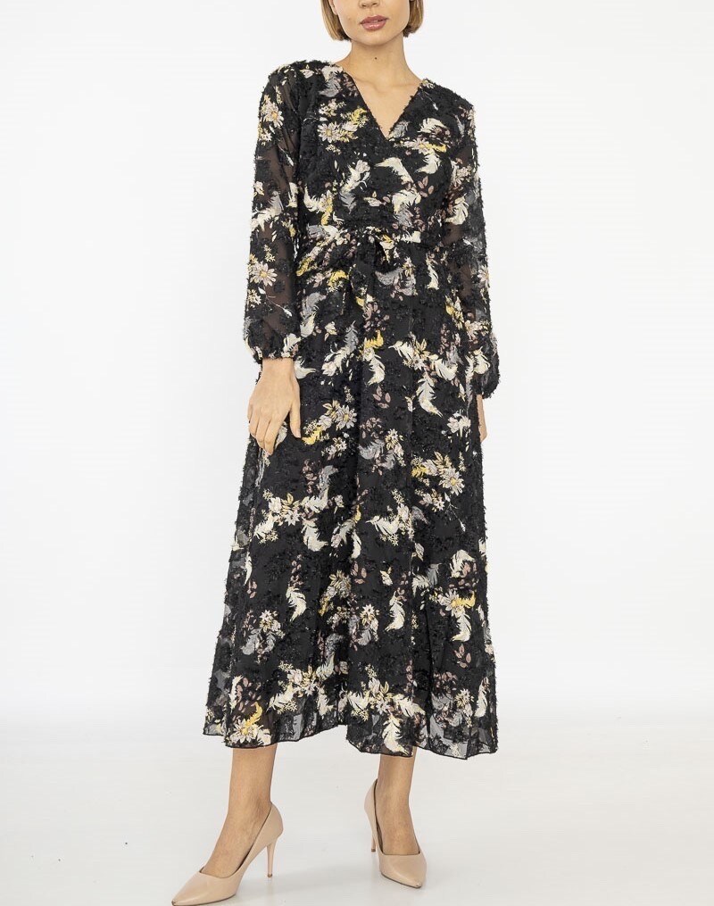 Grossiste Lilie Rose - Robe longue avec imprime