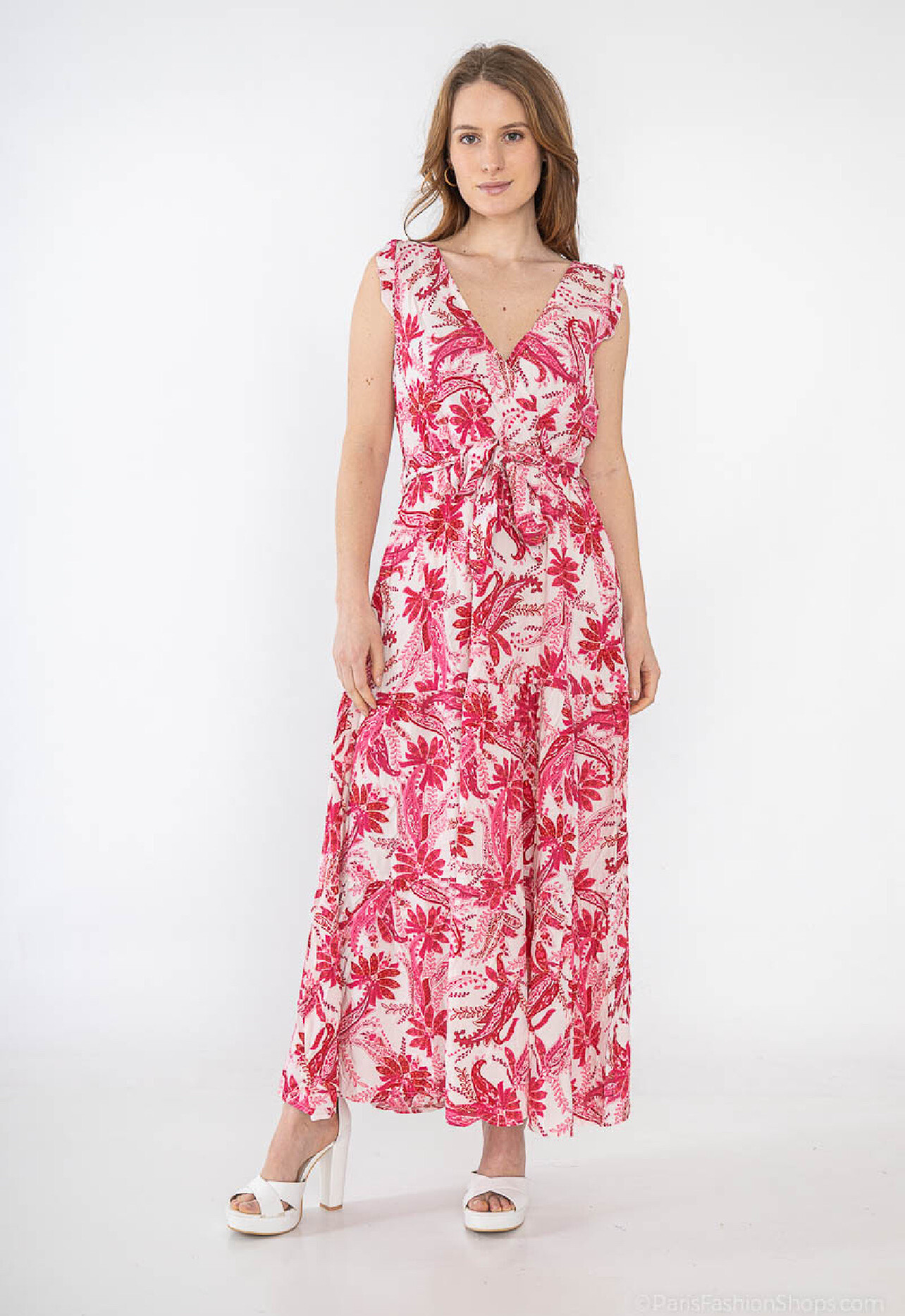 Mayorista Lilie Rose - vestido largo estampado