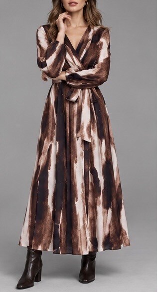 Großhändler Lilie Rose - Langes Kleid mit Print
