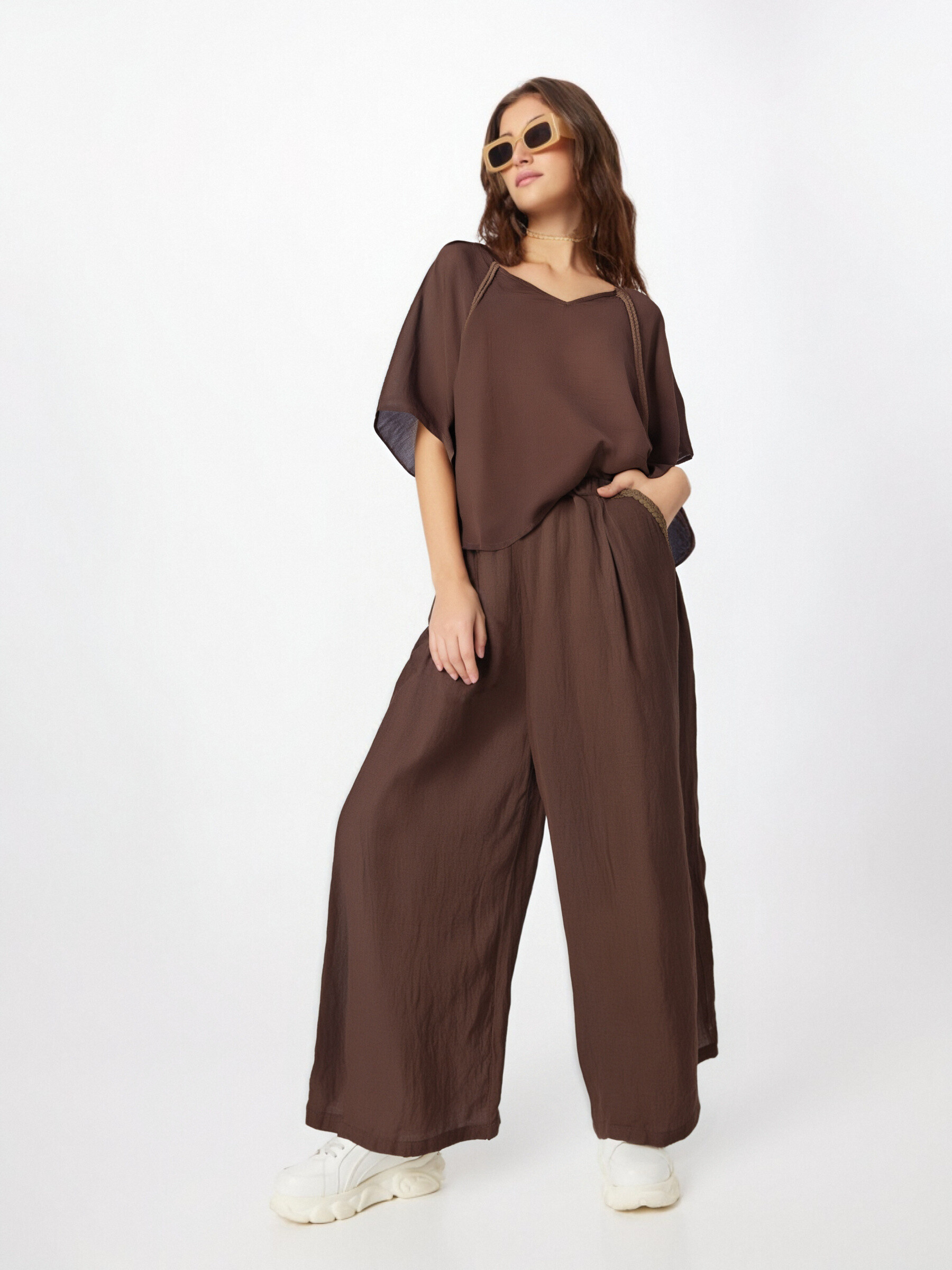 Grossista LILLA - PANTALONE A 100%LINO