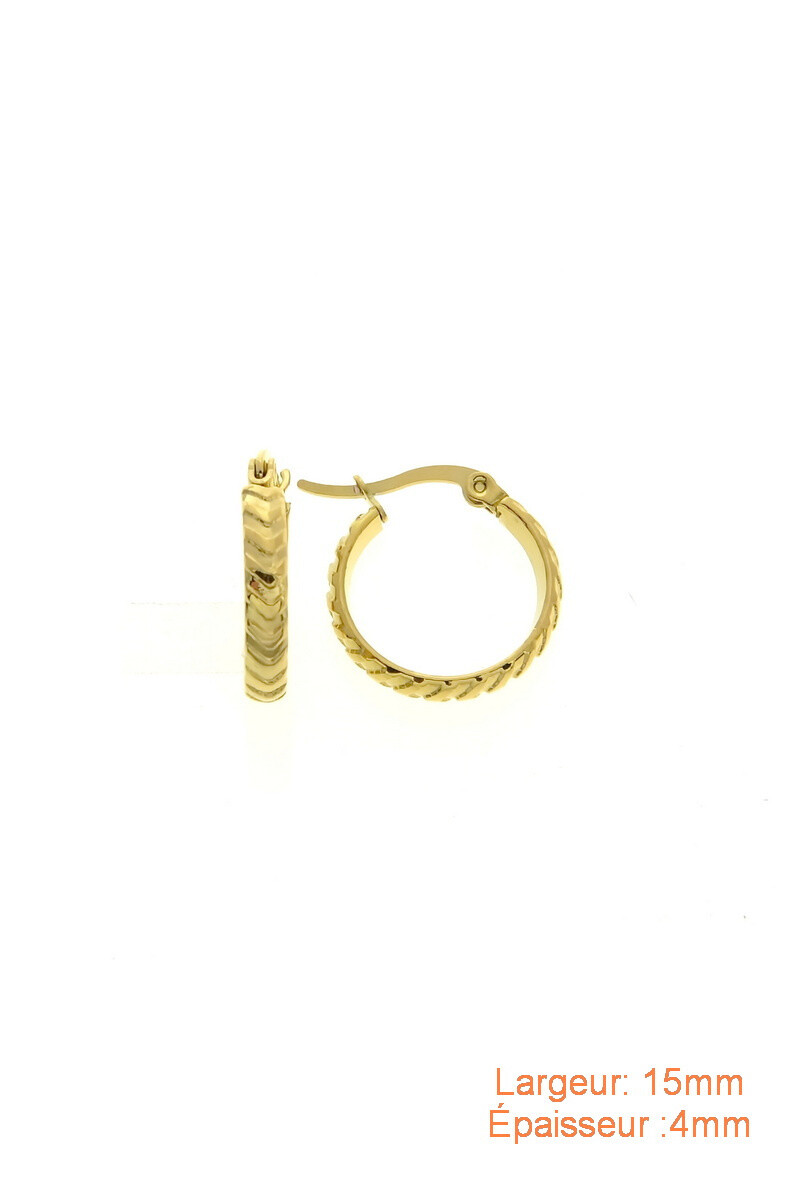 Wholesaler LILY CONTI-L&C Bijoux - Creoles-Stainless Steel