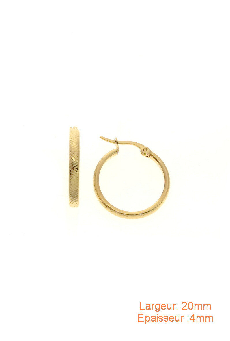 Wholesaler LILY CONTI-L&C Bijoux - Hoop earrings-Stainless Steel