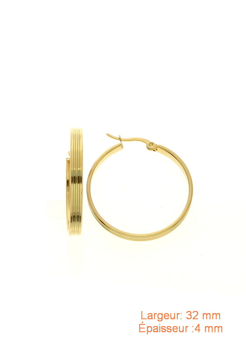 Wholesaler LILY CONTI-L&C Bijoux - Hoop earrings-Stainless Steel